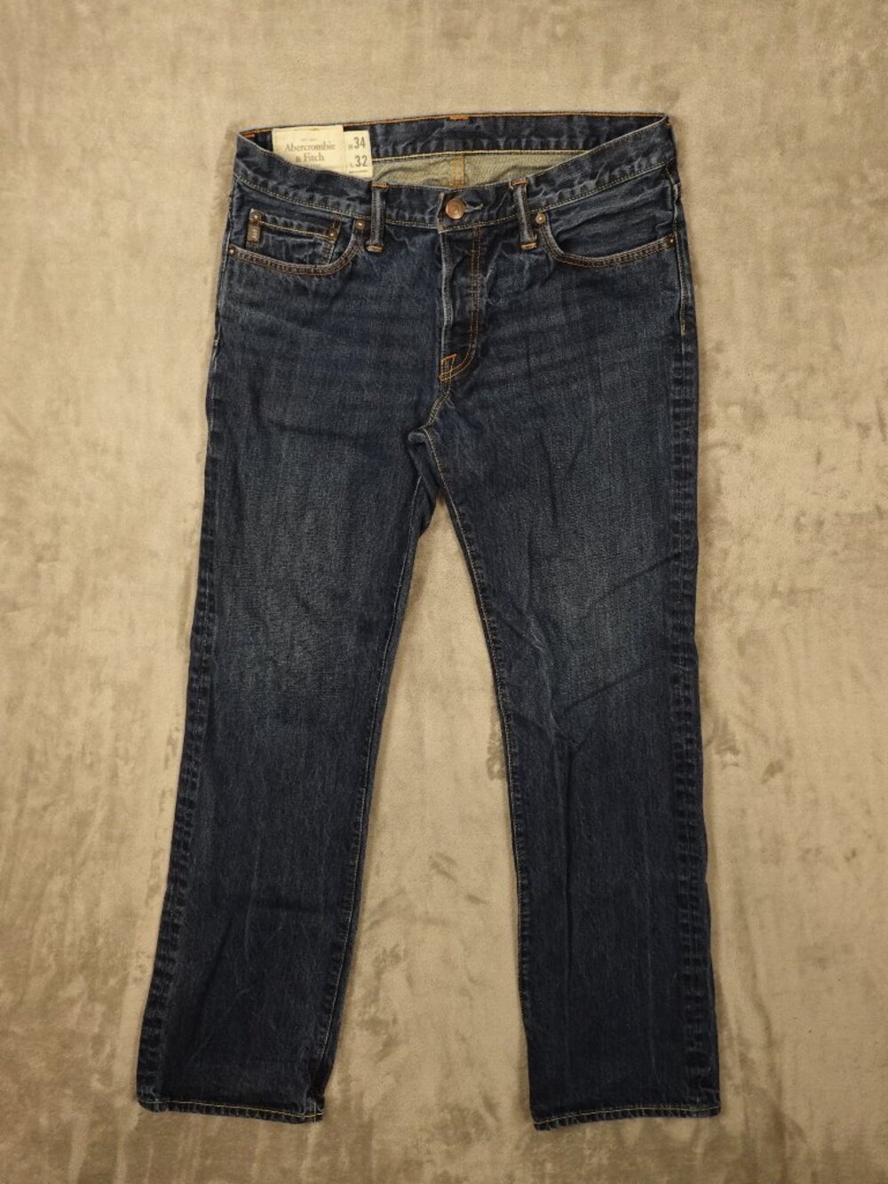 Abercrombie & Fitch Classic Straight Jeans Men’s 34x32 Blue Button Fly